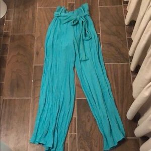 Turquoise beach pants